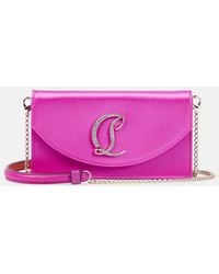 Christian Louboutin - Loubi54 Satin Clutch - Lyst