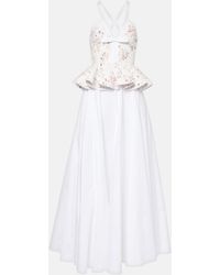 Giambattista Valli - Ruffled Floral Lace Gown - Lyst