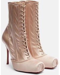 Christian Louboutin - Pavlova Crepe Satin Ankle Boots - Lyst