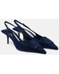 Jimmy Choo - Frances 60 Suede Slingback Pumps - Lyst