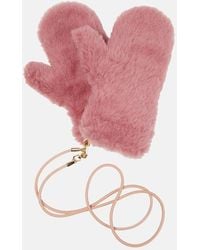 Max Mara - Ombrato Teddy Mittens - Lyst