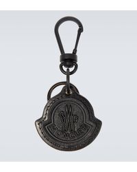 Moncler - Logo Leather Keychain - Lyst