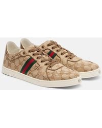 Gucci - Stretch Gg Canvas Low-Top Sneakers - Lyst