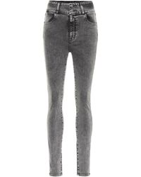 J Brand X Elsa Hosk Saturday High-rise Skinny Jeans - Black