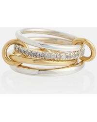 Spinelli Kilcollin - Ring Nimbus aus 18kt Gold und Sterlingsilber mit Diamanten - Lyst