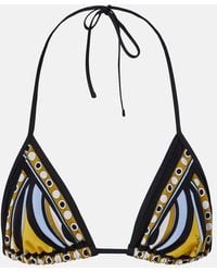 La DoubleJ - Sanctuary Printed Bikini Top - Lyst
