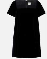 KHAITE - Benji Velvet Minidress - Lyst