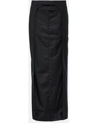 AYA MUSE - Fera Pleated Wool Maxi Skirt - Lyst