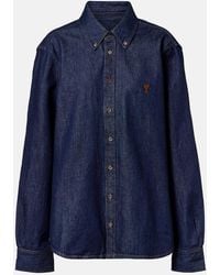 Ami Paris - Camicia Di Jeans Ami De Cour - Lyst