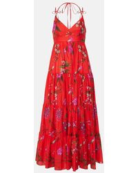 Erdem - Maxikleid aus einem Baumwollgemisch - Lyst