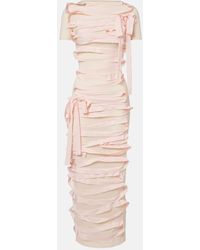 Acne Studios - Abito Midi Con Fiocchi - Lyst