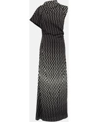 TOVE - June Printed Silk-blend Maxi Dress - Lyst