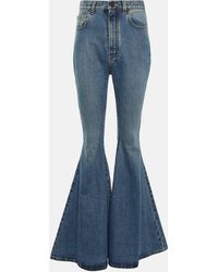 Alaïa - High-rise Flared Jeans - Lyst