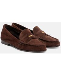 Veronica Beard - Suede Penny Loafers - Lyst