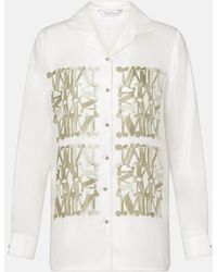 Max Mara - Camisa de seda blanca de 'Nabil' - Lyst