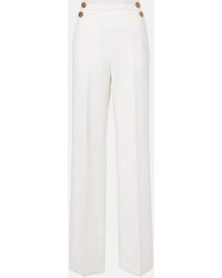 Max Mara - Weite Hose Polonia Aus Einem Wollgemisch - Lyst