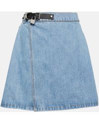 JW Anderson - Padlock Denim Miniskirt - Lyst