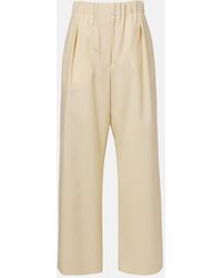 Jil Sander - Wool Wide-Leg Pants - Lyst