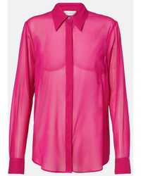 Dries Van Noten - Chemise En Soie Melangee - Lyst