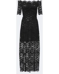 Rabanne - Off-Shoulder Lace Midi Dress - Lyst