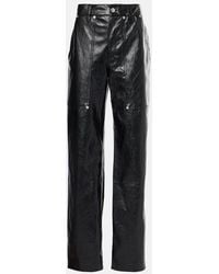 Isabel Marant - Gerade Hose Ariete Aus Lederimitat - Lyst
