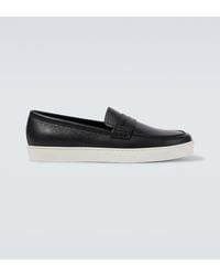Manolo Blahnik - Ellis Leather Loafers - Lyst