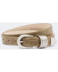DEHANCHE - Hollyhock Croc-Effect Leather Belt - Lyst