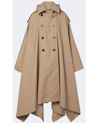 Rohe - Double-Breasted Cotton Cape - Lyst