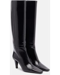 Saint Laurent - Jill 75 Leather Knee-High Boots - Lyst