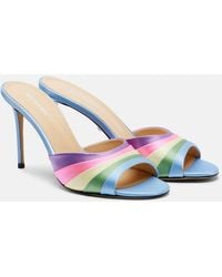 Mach & Mach - Gradient 95 Satin Mules - Lyst