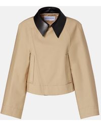 Givenchy - Cropped Cotton And Wool Jacket - Lyst