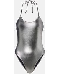The Attico - Halterneck Swimsuit - Lyst