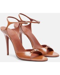 AMINA MUADDI - Adut 105 Patent Leather Sandals - Lyst