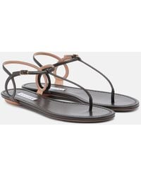 Aquazzura - Almost Bare Leather Thong Sandals - Lyst