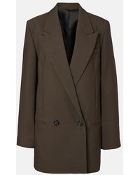 TOTEME - Double-Breasted Wool-Blend Blazer - Lyst
