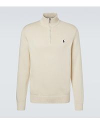 Polo Ralph Lauren - Cotton Half-Zip Sweater - Lyst