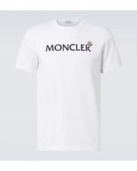 Moncler - T-Shirt Aus Baumwoll-Jersey - Lyst