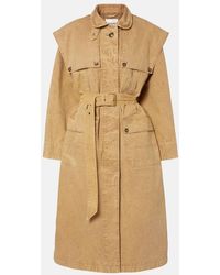 Isabel Marant - Michaela Denim Trench Coat - Lyst