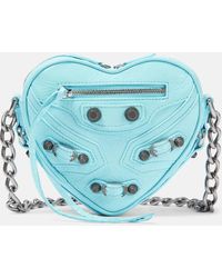Balenciaga - Le Cagole Heart Mini Leather Crossbody Bag - Lyst