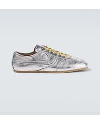 Dries Van Noten - Sneakers Aus Metallic-Leder - Lyst