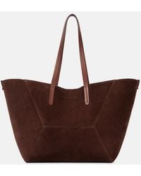 Brunello Cucinelli - Duo Large Suede Tote Bag - Lyst