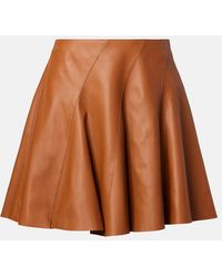 Ralph Lauren - Leather Miniskirt - Lyst