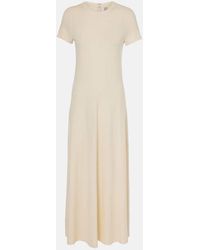 TOTEME - Maxikleid Aus Jersey - Lyst