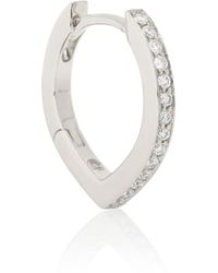 Repossi Antifer 18kt White Gold And Diamond Single Earring - Metallic