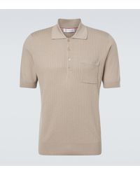 Brunello Cucinelli - Polo Acanalado De Algodon - Lyst