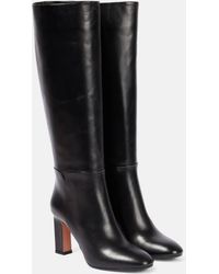Aquazzura - Sellier 85 Leather Knee Boots - Lyst