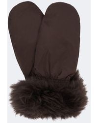 Yves Salomon - Shearling-Trimmed Down Mittens - Lyst