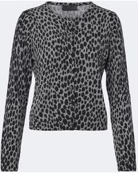 Nili Lotan - Keelah Leopard-Print Cashmere Cardigan - Lyst