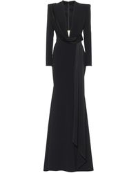 Alex Perry Robe Ario aus Satin-Crêpe - Schwarz