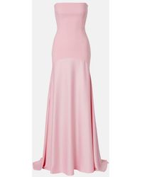 Solace London - Alessandra Satin Gown - Lyst